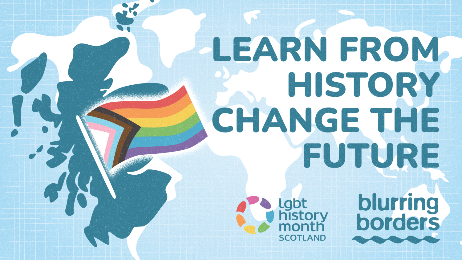Promotional image for LGBT Youth Scotland History Month Theme - Blurred Borders