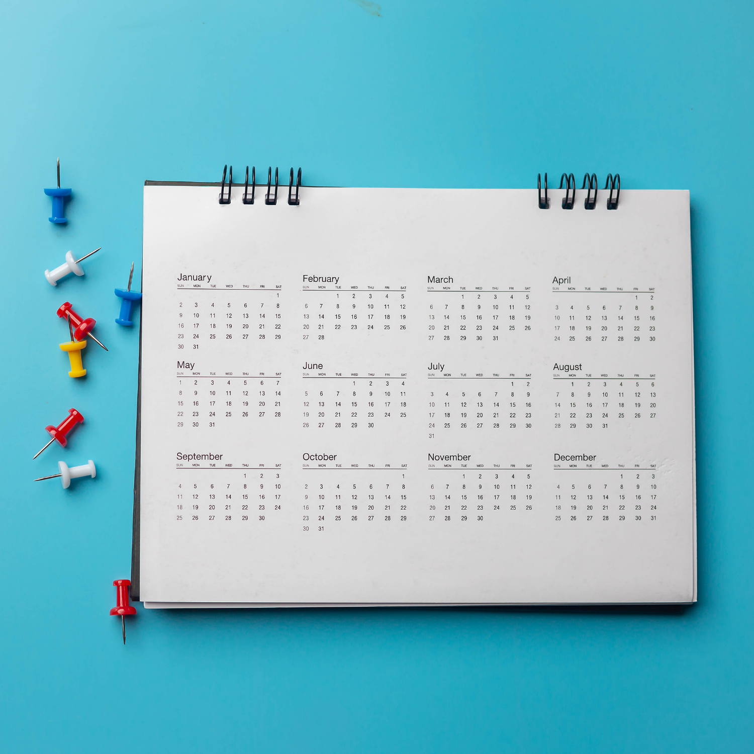 photo of a calendar